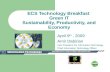 ECS Technology Breakfast  Green IT Sustainability, Productivity, and Economy