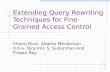Extending Query Rewriting Techniques for Fine-Grained Access Control