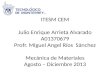 ITESM CEM Julio Enrique Arrieta Alvarado A01370679 Profr . Miguel  A ngel  Ríos  Sánchez