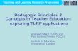 Andrew Pollard (TLRP) and  Patti Barber (Primary PGCE) Institute of Education,