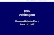 FGV Arbitragem