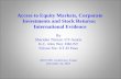 Access to Equity Markets, Corporate Investments and Stock Returns:  International Evidence