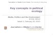 Key concepts in political ecology