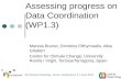 Assessing progress on Data Coordination (WP1.3)