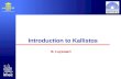Introduction to Kallistos