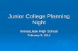 Junior College Planning Night