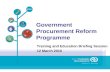Government Procurement Reform Programme