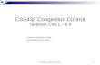 CSS432  Congestion Control Textbook Ch6.1 – 6.4