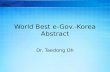 World Best e-Gov.-Korea Abstract
