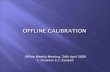 Offline calibration