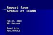 Report from  APRALO of ICANN