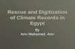 Rescue and Digitization of Climate Records in Egypt