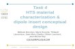 Task 4 HTS material characterization & dipole insert conceptual design