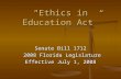 “Ethics in Education Act”