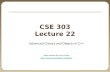 CSE 303 Lecture 22