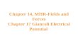Chapter 14, MHR-Fields and Forces Chapter 17 Giancoli Electrical Potential