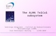 The ALMA TelCal subsystem