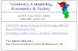 Genomics, Computing, Economics & Society