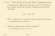 15.1  The First Law of Thermodynamics