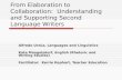 From Elaboration to Collaboration:  Understanding and Supporting Second Language Writers
