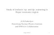 Study of inelastic  a p- and dp- scattering in Roper resonance region
