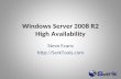 Windows Server 2008 R2 High Availability