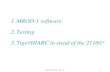 MROD-1 software Testing TigerSHARC in stead of the 21160?