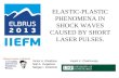 ELASTIC-PLASTIC PHENOMENA IN SHOCK WAVES CAUSED BY SHORT LASER PULSES.