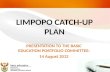 LIMPOPO CATCH-UP PLAN