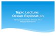 Topic Lecture:  Ocean Exploration