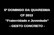 5º DOMINGO DA QUARESMA CF 2013  “Fraternidade e Juventude” - GESTO CONCRETO -