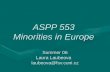 ASPP 553  Minorities in Europe