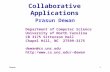 Collaborative Applications