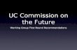 UC Commission on the Future
