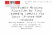 Survivable Mapping Algorithm by Ring Trimming (SMART) for large IP-over-WDM networks