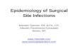 Epidemiology of Surgical Site Infections