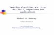 Sampling algorithms and core-sets for L p  regression and applications
