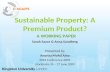 Sustainable Property: A Premium Product?