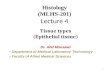 Histology (MLHS-201) Lecture 4