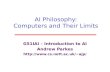 AI Philosophy: Computers and Their Limits