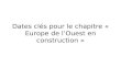 Dates clés pour le chapitre « Europe de l’Ouest en construction »