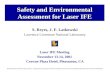 Safety and Environmental Assessment for Laser IFE