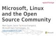 Microsoft, Linux and the Open Source Community