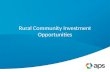 Rural Community Investment Opportunities