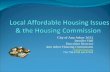 Local Affordable Housing Issues & the Housing Commission
