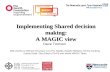 Implementing Shared decision making: A MAGIC view