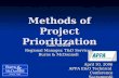 Methods of Project Prioritization