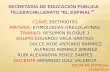 SECRETARIA DE EDUCACIÓN PUBLICA TELEBACHILLERATO “EL ESPINAL ”