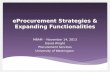 eProcurement Strategies & Expanding Functionalities