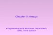 Chapter 9: Arrays